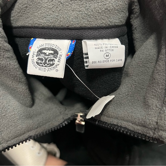 NWT SD Zoo fleece zip up - Picture 4 of 4